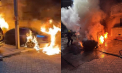 Momentul în care un Mercedes arde ca o torță pe o stradă din Cahul - VIDEO