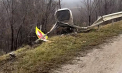 Un autocar a derapat de pe drum, a lovit parapetul și a ajuns într-un câmp, la Orhei. Doi pasageri - transportați la spital - VIDEO
