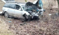Circula cu viteză excesivă pe drumul umed. Un bărbat - transportat la spital, după ce s-a lovit de un copac, la Tighina. Imagini de la locul impactului - FOTO