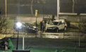 Impact violent pe  strada Albișoara a capitalei: Două mașini - grav avariate, după ce s-au lovit frontal. Imagini de la locul accidentului  - FOTO/VIDEO