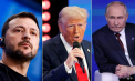 Cum s-a văzut discuția de aseară dintre Donald Trump cu Vladimir Putin și Volodimir Zelenski în presa internațională. Ce scriu aceștia despre încheierea războiului - VIDEO