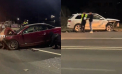 Accident violent la Strășeni: Doi șoferi s-au ales cu mașinile avariate, după ce s-au lovit frontal. Iamagini de la locul impactului - VIDEO