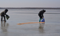 Păsările din Rezervaţia Prutul de Jos au primit hrana necesară pentru a trece mai ușor peste provocările iernii - FOTO