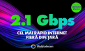 Moldtelecom lansează, în premieră, Internetul de 2.1 Gbps – cea mai rapidă conexiune din Moldova!