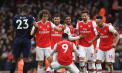 Scorul serii în Champions League l-a reușit Arsenal Londra. Tunarii au zdrobit-o pe PSV Eindhoven cu 7 la 1 - VIDEO
