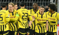 Borussia Dortmund a trecut cu emoții de Lille și va juca contra Barcelonei, iar Aston Villa a bătut-o în ambele manșe pe Brugge și va da peste Paris Saint-Germain - VIDEO