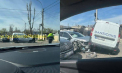 O persoană a avut nevoie de îngrijiri medicale, după ce trei mașini s-au lovit pe o stradă din capitală. Precizările poliției - FOTO