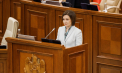 Discursul lui Sandu în plenul Parlamentului: Coruperea electorală, războiul din țara vecină și aderarea la UE - printre subiectele abordate. A făcut și un apel către partidele politice - VIDEO 