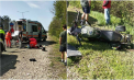 Accident grav în capitală. Un motociclist a fost transportat la spital, după ce s-a lovit violent cu o mașină. Imagini de la locul impactului - FOTO