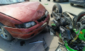 Accident grav la Camenca: Un motociclist a ajuns la spital, după ce s-a lovit frontal cu o mașină. Acesta se află în reanimare - FOTO