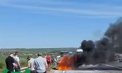 Un automobil a luat foc pe centura Orheiului. Momentul în care mașina arde ca o torță - surprins de martori - VIDEO