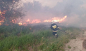 Incendiu de vegetație la Cahul: 30 de hectare de vegetație, mistute de flăcări. Pompierii au luptat cu focul circa 5 ore - FOTO