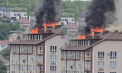Incendiu puternic în Durlești: Mansarda unui bloc de locuit, cuprinsă de flăcări. Imagini, surprinse de martori - VIDEO