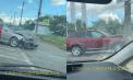 Două mașini - grav avariate, după ce s-au ciocnit în această amiază în capitală. Imagini de la locul impactului - VIDEO
