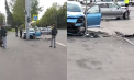 Dimineață cu ghinion pentru doi șoferi din capitală: Au rămas cu mașinile grav avariate, după ce s-au ciocnit violent - VIDEO
