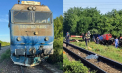O mașină a fost spulberată de un tren, în România. Șoferul a murit, iar pasagerii au fost răniți 