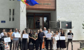 Protest la Ministerul Justiției. Mama copilului ucis de primarul din Boldurești cere dreptate - FOTO
