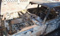 De la fum la dezastru: Un automobil a fost complet distrus de flăcări în stânga Nistrului - FOTO