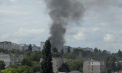 Un nou incendiu în capitală. O construcție adiacentă unei case de locuit a fost cuprinsă de flăcări. Patru echipaje de pompieri au intervenit - VIDEO 