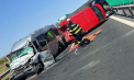 Accident grav pe autostrada din România. Două persoane au fost rănite, se intervine cu un elicopter SMURD - FOTO