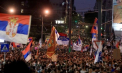 Baricade și tensiuni în Belgrad. A doua noapte de proteste împotriva guvernului - VIDEO