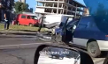 Accident grav în capitală cu cinci automobile implicate. Doi pasageri au ajuns la spital - VIDEO