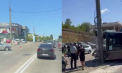 Accident grav la Ciocana. Un autobuz a ajuns într-un pilon electric, după ce s-a ciocnit cu o mașină și a lovit altele două parcate - VIDEO 