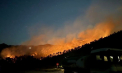 Incendiu de proporții în Thassos, insula preferată de moldoveni: jumătate din regiune fără curent electric, iar vântul îngreunează intervenția pompierilor - VIDEO