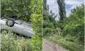 Un șofer a ajuns la spital după ce s-a răsturnat cu mașina și a ajuns într-un șanț, la Rîșcani - tvn.md
