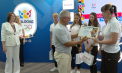 Eroii de la Festivalul Olimpic al Tineretului European, premiați cu flori și diplome la Comitetul Național Olimpic - VIDEO