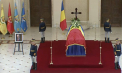 Sicriul lui Ion Iliescu, depus la Palatul Cotroceni. Mâine, funeralii cu onoruri de stat - VIDEO
