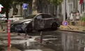 Două automobile s-au lovit violent într-o intersecție din capitală: Pompierii au intervenit. Momentul - surprins de o cameră de bord - VIDEO
