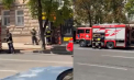 A luat foc o plită dintr-un local nefuncțional din capitală. Imagini de la locul incendiului - VIDEO