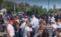 Protest neautorizat cu „Katiușa” pe fundal: Zeci de susținători ai lui Șor s-au adunat în fața Gării Feroviare din Chișinău - VIDEO