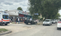 O mașină s-a răsturnat în urma unui accident rutier violent la Bălți. Poliția și ambulanța au intervenit de urgență - FOTO