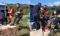 Un bărbat, căzut într-o fântână de 15 metri la Orhei, a fost salvat de pompieri și transportat la spital