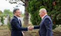 Premierul Dorin Recean și omologul său din România, Ilie Bolojan - într-o vizită de lucru la punctul de trecere a frontierei Leușeni–Albița - GALERIE FOTO