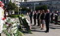 Ambasadorul Ucrainei în Moldova împreună cu Maia Sandu, Igor Grosu și Dorin Recean au depus flori la monumentul lui Ștefan cel Mare și Sfânt