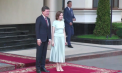 Întâmpinarea președintelui României, Nicușor Dan, de către șefa statului, Maia Sandu, la Chișinău cu ocazia Zilei Limbii Române - VIDEO