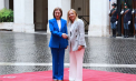 Maia Sandu a ajuns la Roma. Primele imagini de la întâlnirea cu premierul Italiei: „Grazie mille, dragă Giorgia Meloni.” Cum a fost întâmpinată șefa statului - VIDEO