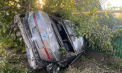 Grav accident în stângă Nistrului. Un șofer a murit, iar cinci pasageri au ajuns la spital, după ce mașina în care se aflau s-a lovit de un stâlp, apoi de un gard și de doi copaci - FOTO