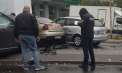 Accident cu patru automobile implicate, pe o stradă din capitală. Un șofer a ajuns la spital - VIDEO