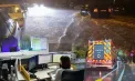 Efectele ciclonului Barbara din România. Cod roșu în București și cinci județe, zeci de intervenții ale pompierilor, mașini lovite în mers sau luate de viitură. Școlile sunt închise