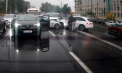 Accident în lanț pe o stradă din capitală. Momentul în care patru mașini se ciocnesc. Poliția vine cu detalii - VIDEO