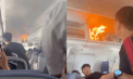 Momente de groază la bordul unui avion. O baterie din bagaje a luat foc în timpul zborului - VIDEO