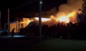 Incendiu puternic la Durlești: o saună a fost cuprinsă de flăcări. Trei echipaje de pompieri au intervenit - VIDEO