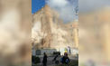 Momentul în care un turn medieval din Roma, în apropiere de Colosseum, s-a prăbușit parțial. Un muncitor, grav rănit - VIDEO
