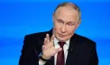 LIVE TEXT. Putin, în conferința sa anuală: „Precedent periculos” invocat la adresa liderilor UE. Zelenski, „un artist talentat”.  Imaginea cu mesaj proiectată pe fundal - VIDEO