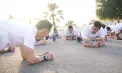 Emmanuel Macron își etalează abilitățile fizice: Președintele francez face flotări, tracțiuni și abdomene alături de militarii francezi în Emiratele Arabe Unite - VIDEO