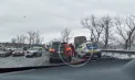 Accident grav la Bălți. Un automobil s-a lovit violent cu un microbuz care efectua cursa Bălți–Chișinău - VIDEO